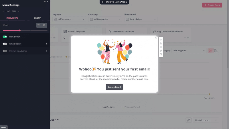 Celebrate every customer's success.