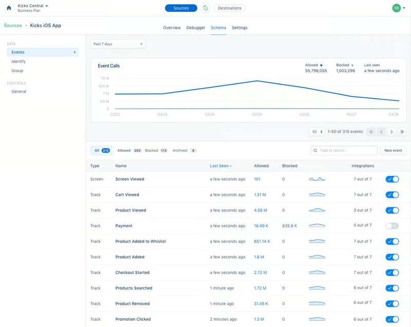 Segment customer data