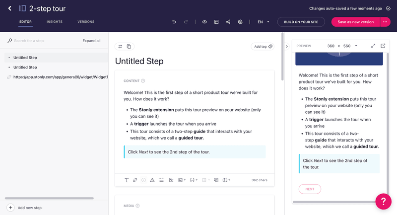 stonly product tour software