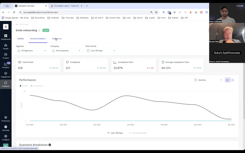 RecruitNow survey results analytics
