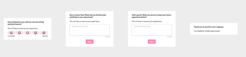 survey templates to measure product experience