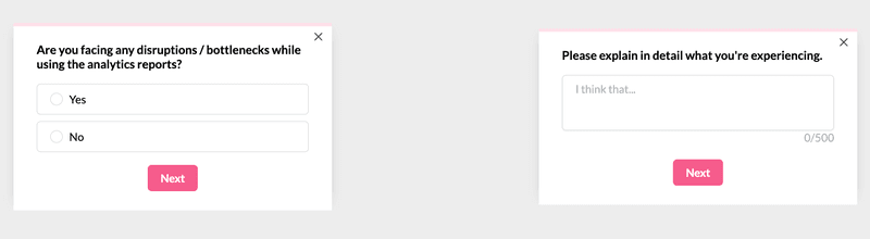 userpilot in app survey