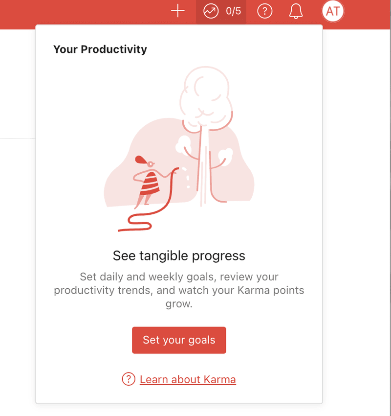 Todoist gamification example