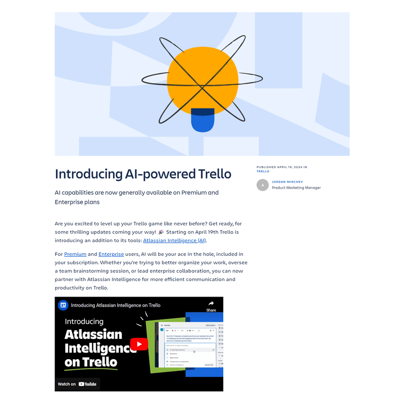 trello new feature announcement