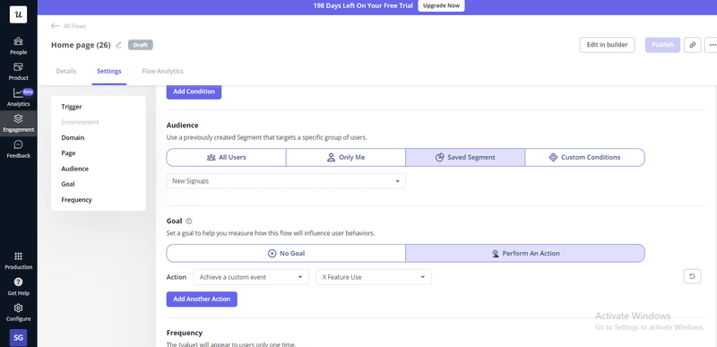 User engagement and activation best practices: Contextual triggering for targeted engagement