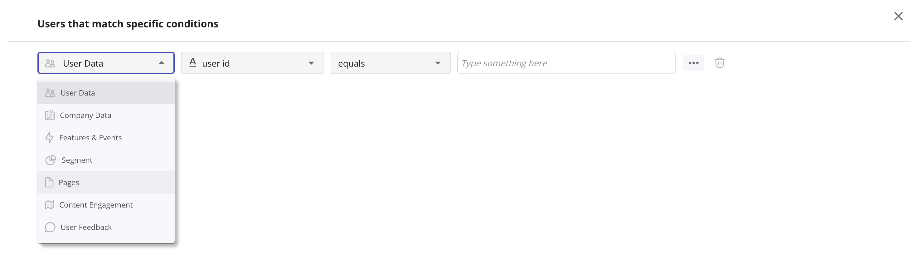 user segmentation filters