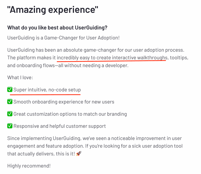UserGuiding, the best low-cost Appcues alternative with an intuitive interface.