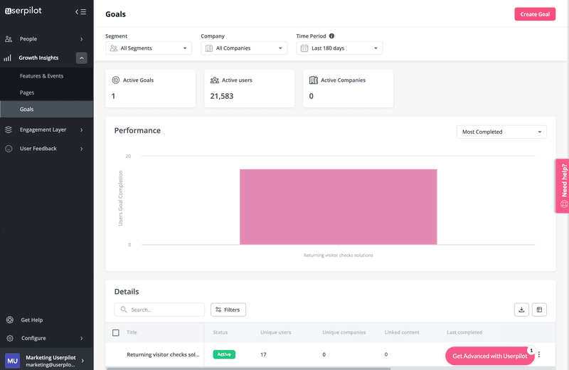 Userpilot customer engagement tool