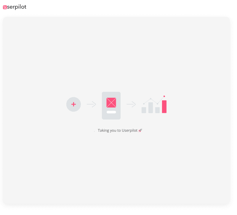 Userpilot loading page is an example of good UX design