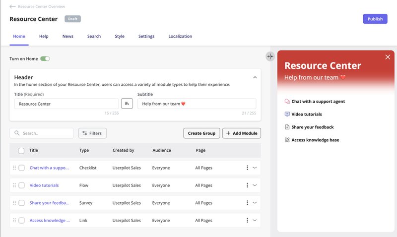 walkme competitors userpilot resource centers