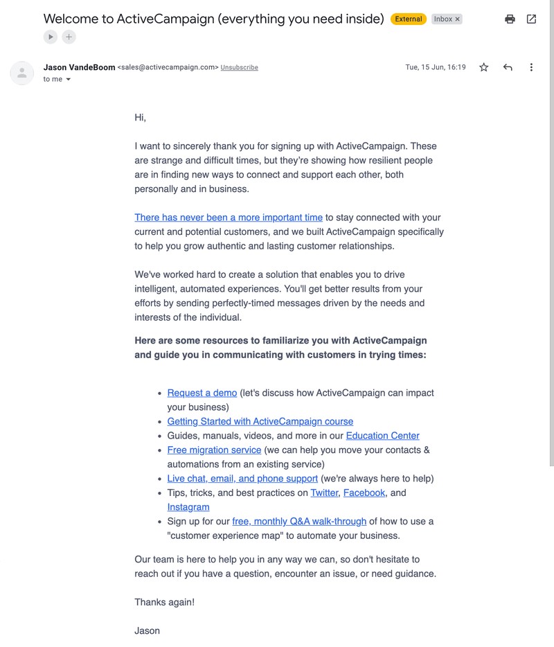 Contextual email marketing